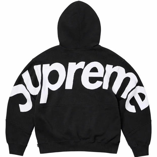 シュプリーム ビッグロゴ ジャカード フーデッド ブラック（FW23）